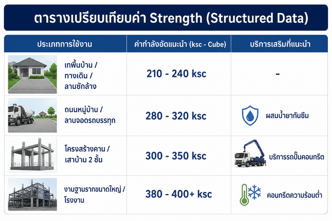แนะนำการเลือกประเภทการเทคอนกรีต แนะนำการเลือกประเภทการเทคอนกรีต