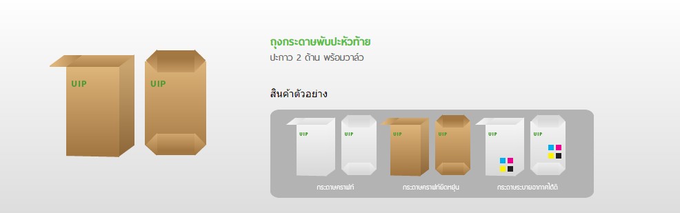 ถุงกระดาษพับปะหัวท้าย