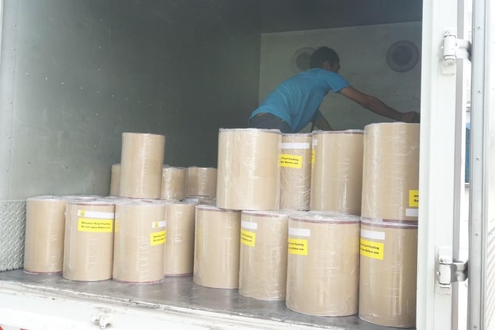 โรงงานผลิตผ้าทรายสายพาน ทรายม้วน ทรายกลม