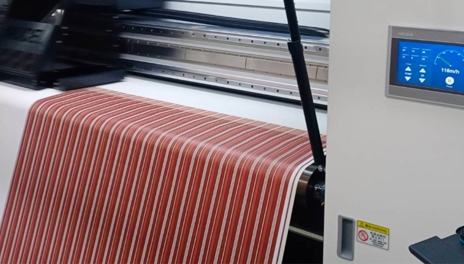 เครื่องจักรงานพิมพ์บนผ้า โรงงานปักผ้า แกมม่า