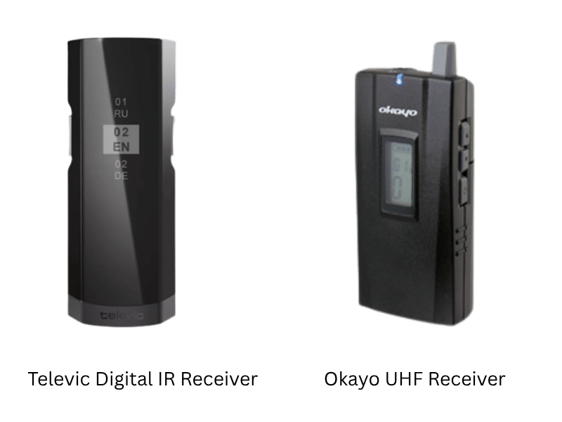 Televic Digital IR Receiver %26 Okayo UHF Receiver