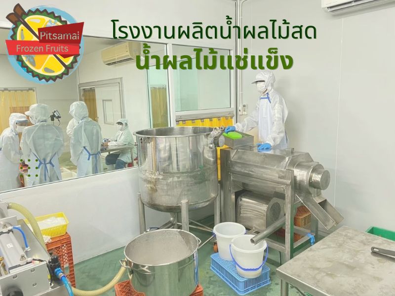 โรงงานผลิตน้ำผลไม้สด น้ำผลไม้แช่แข็ง
