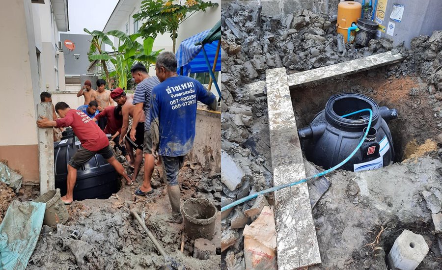 รับขุดถังบำบัดน้ำเสีย รับขุดถังบำบัดน้ำเสีย