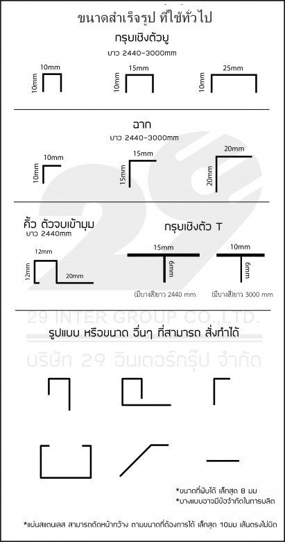 กรุยเชิงสแตนเลสมีขนาดเท่าไหร่บ้าง_0 กรุยเชิงสแตนเลสมีขนาดเท่าไหร่บ้าง_0