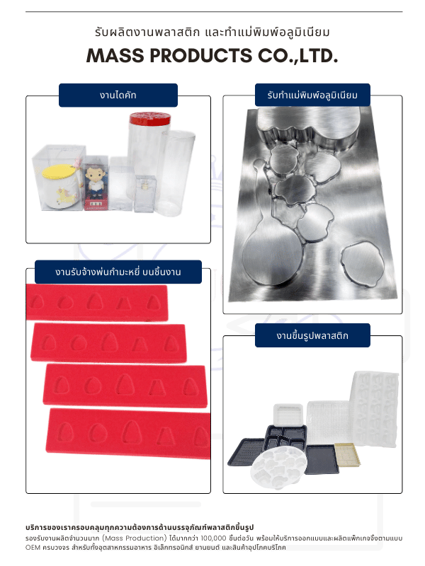 รับผลิตงานพลาสติก และทำแม่พิมพ์อลูมิเนียม