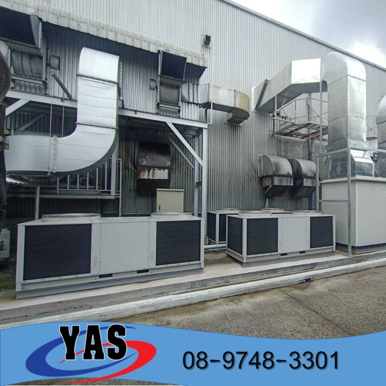 ติดตั้งชิลเลอร์โรงงานชลบุรี AHU DX coil fresh air 50%