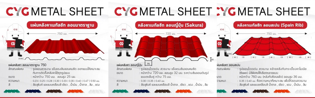 แผ่นหลังคาเมทัลชีท