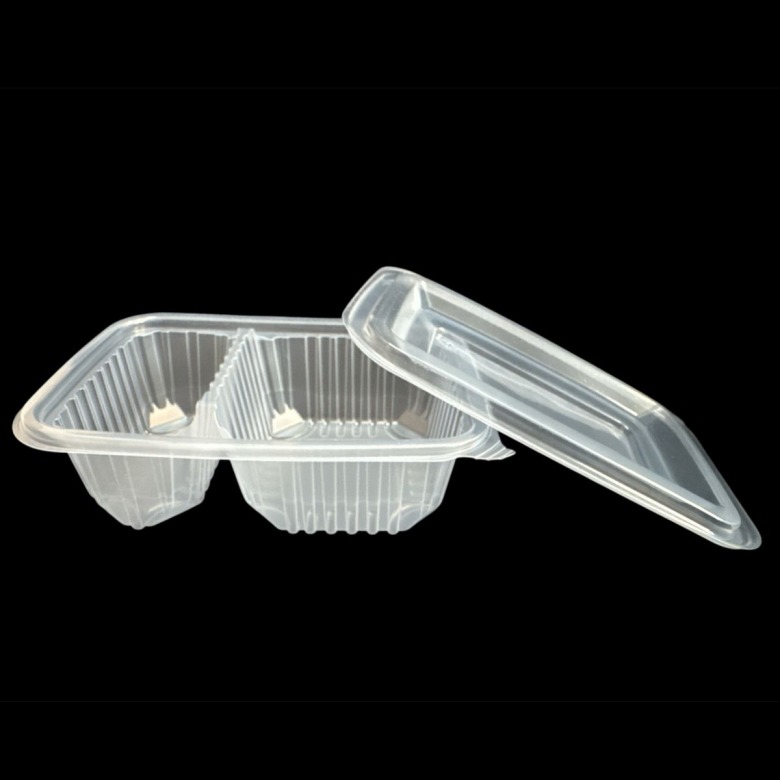 กล่องใส่อาหาร2ช่องฝาแยก