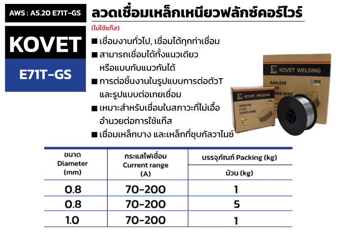 ลวดเชื่อมเหล็กเหนียวฟลักซ์คอร์ไวร์ ลวดเชื่อมเหล็กเหนียวฟลักซ์คอร์ไวร์