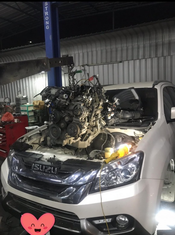 เปลี่ยนเครื่องยนต์ isuzu mux