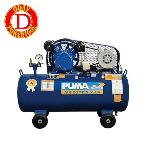 ปั๊มลม PUMA รุ่น PP-21 มอเตอร์มิซซูบิชิ 1 HP ถัง 92L. (2 ลูกสูบ)