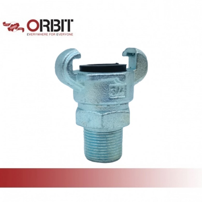 ข้อต่อสายลมแบบเขี้ยว ชนิดเกลียวนอก claw copling male end (Us)