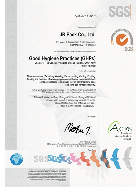 Good Hygiene Practices (GHPs)