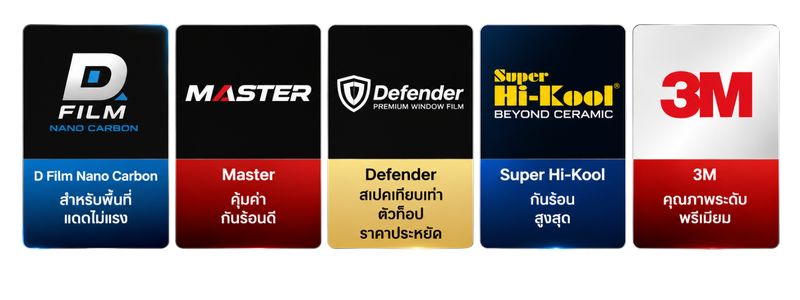 ฟิล์มที่เราให้บริการ ฟิล์มที่เราให้บริการ