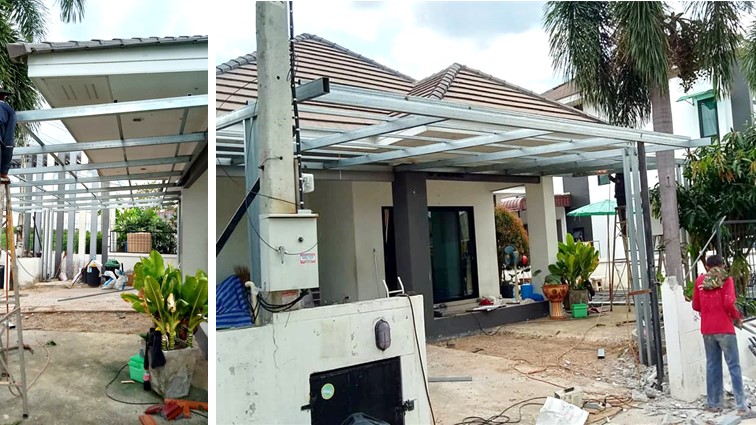 รับทำโครงหลังคาเหล็ก เพชรบุรี