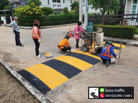 ติดตั้งลูกระนาดชะลอความเร็ว