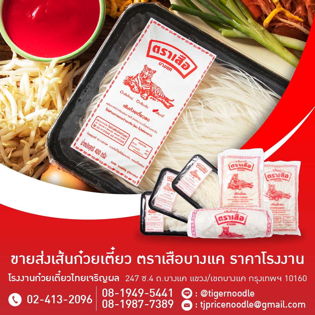 โรงงานผลิตขายส่งเส้นก๋วยเตี๋ยว ไทยเจริญผล