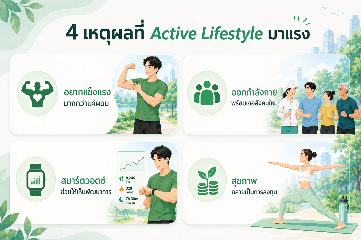 ยิมแน่น สวนเต็ม คนแห่วิ่ง! ทำไม Active Lifestyle ถึงกลายเป็นเทรนด์สุขภาพมาแรงปี 2026?